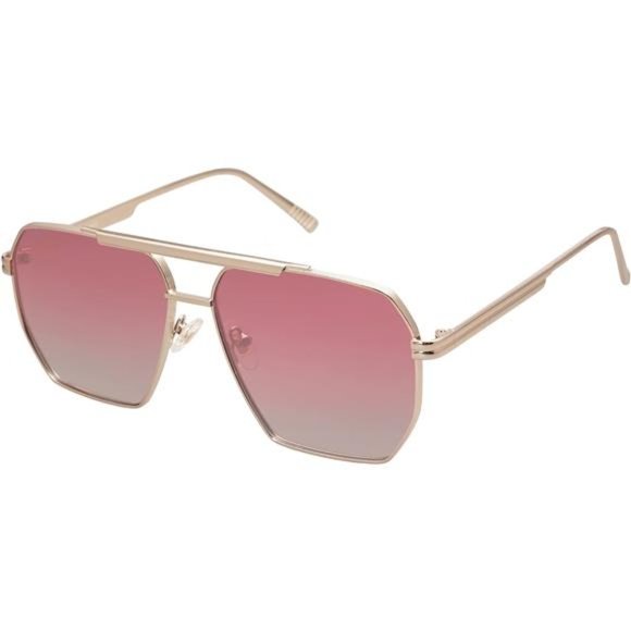 Square Polarized Sunglasses for Women and Men Pale Gold